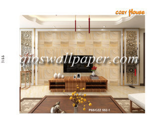 wallpaper dinding motif coklat 3d marmer