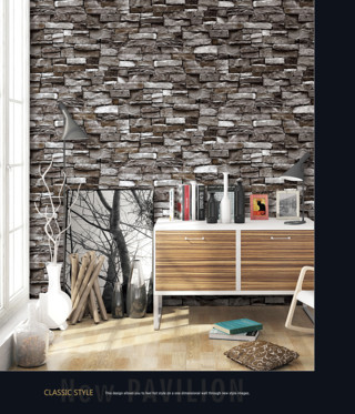 wallpaper untuk ruang dapur batu alam