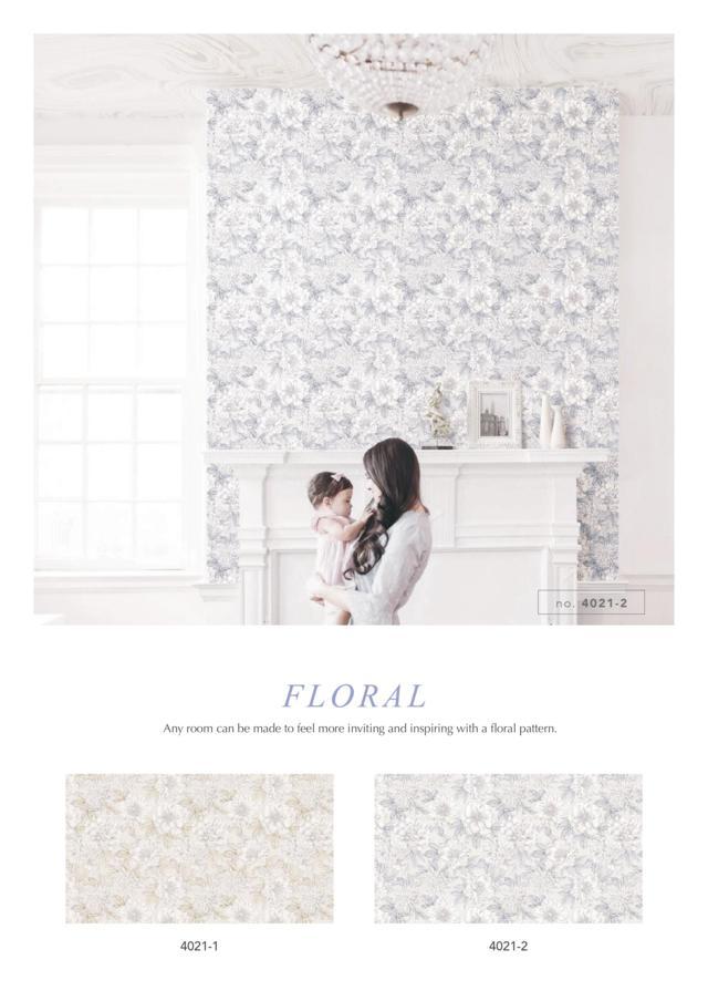 wallpaper dinding bunga elegant murah